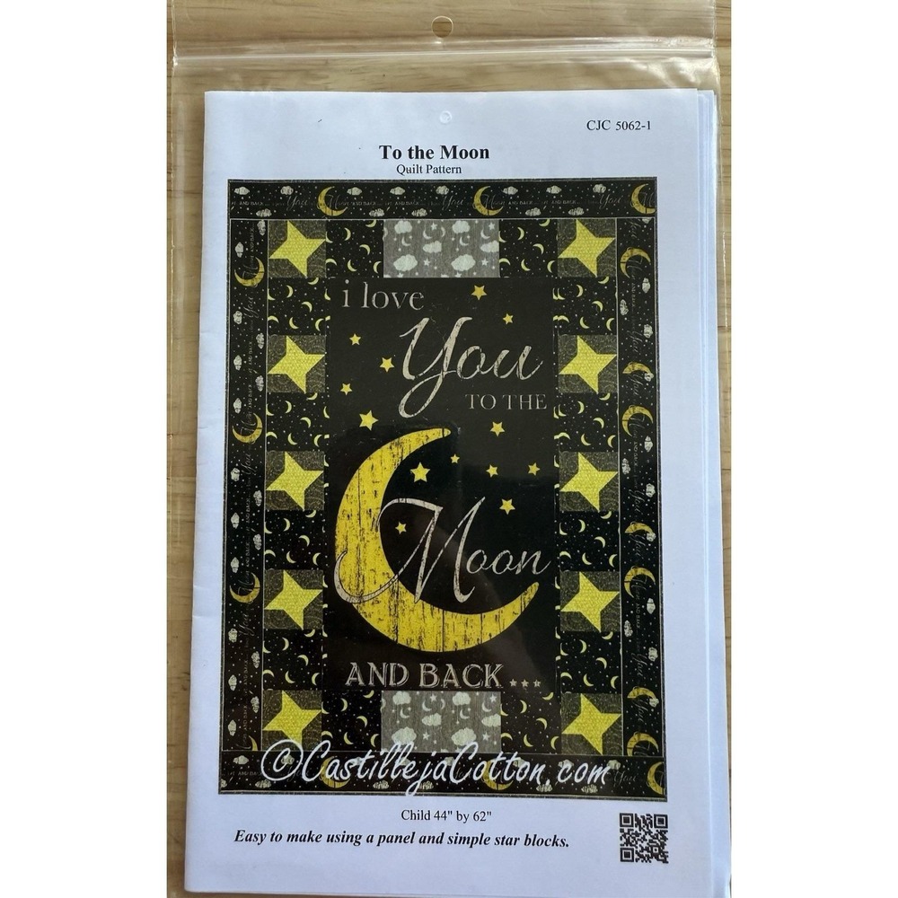 To The Moon Quit Pattern By Castilleja Cotton